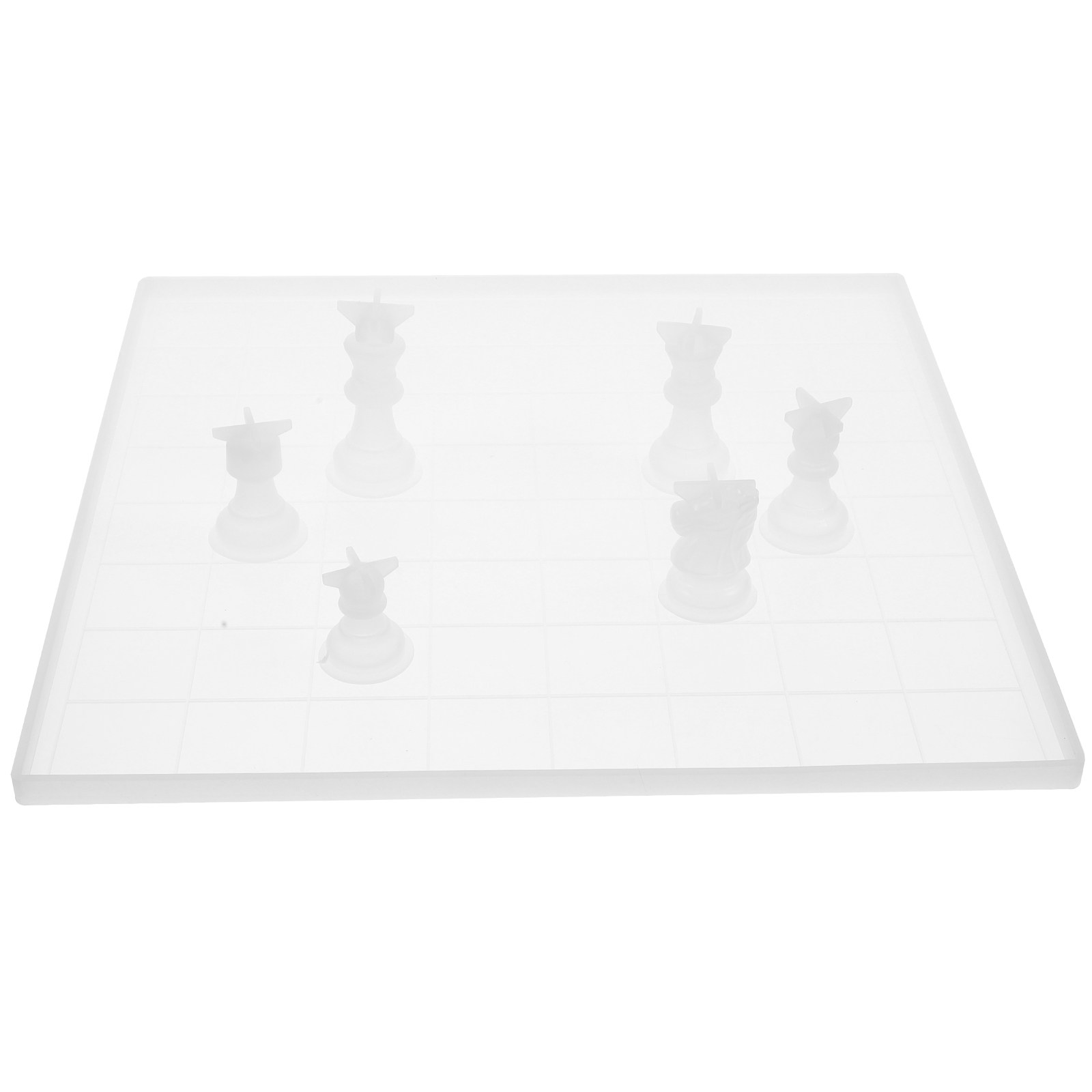 Silicone Epoxy Resin Molds Set - 1세트 체스 DIY 몰드, 실리콘 3D