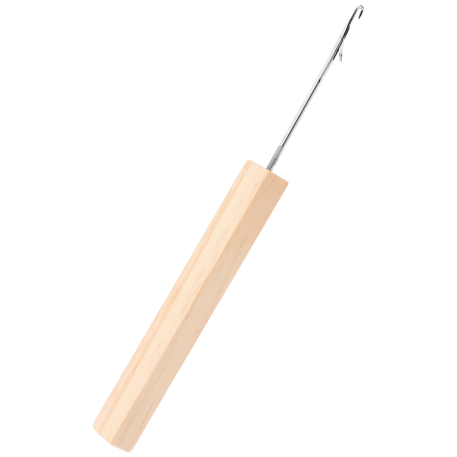 Wooden Crochet Hooks Ergonomic Handle - 인체공학적 디자인의 금속 및 나무 손잡이가