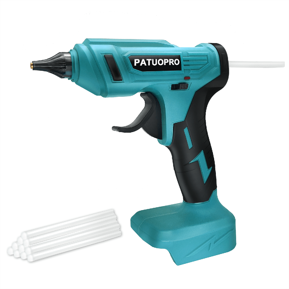 Hot Melt Glue Gun Cordless - PATUOPRO 무선 전기 핫멜트 글루건(10개 글루