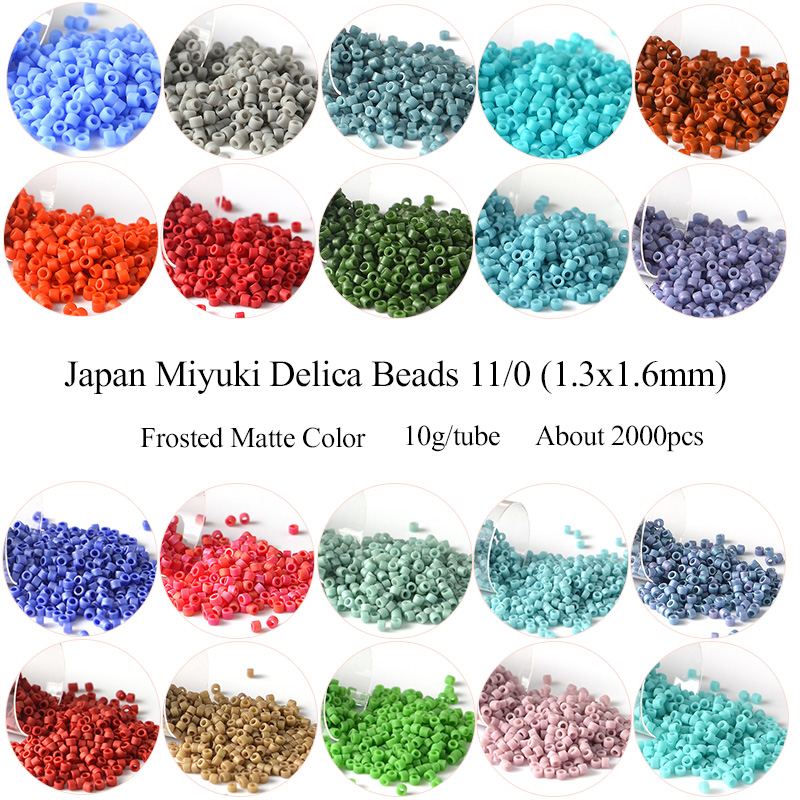 Glass Seed Beads 2Mm Jewelry Making - 11/0 일본 미유키 델리카 비즈 서리로