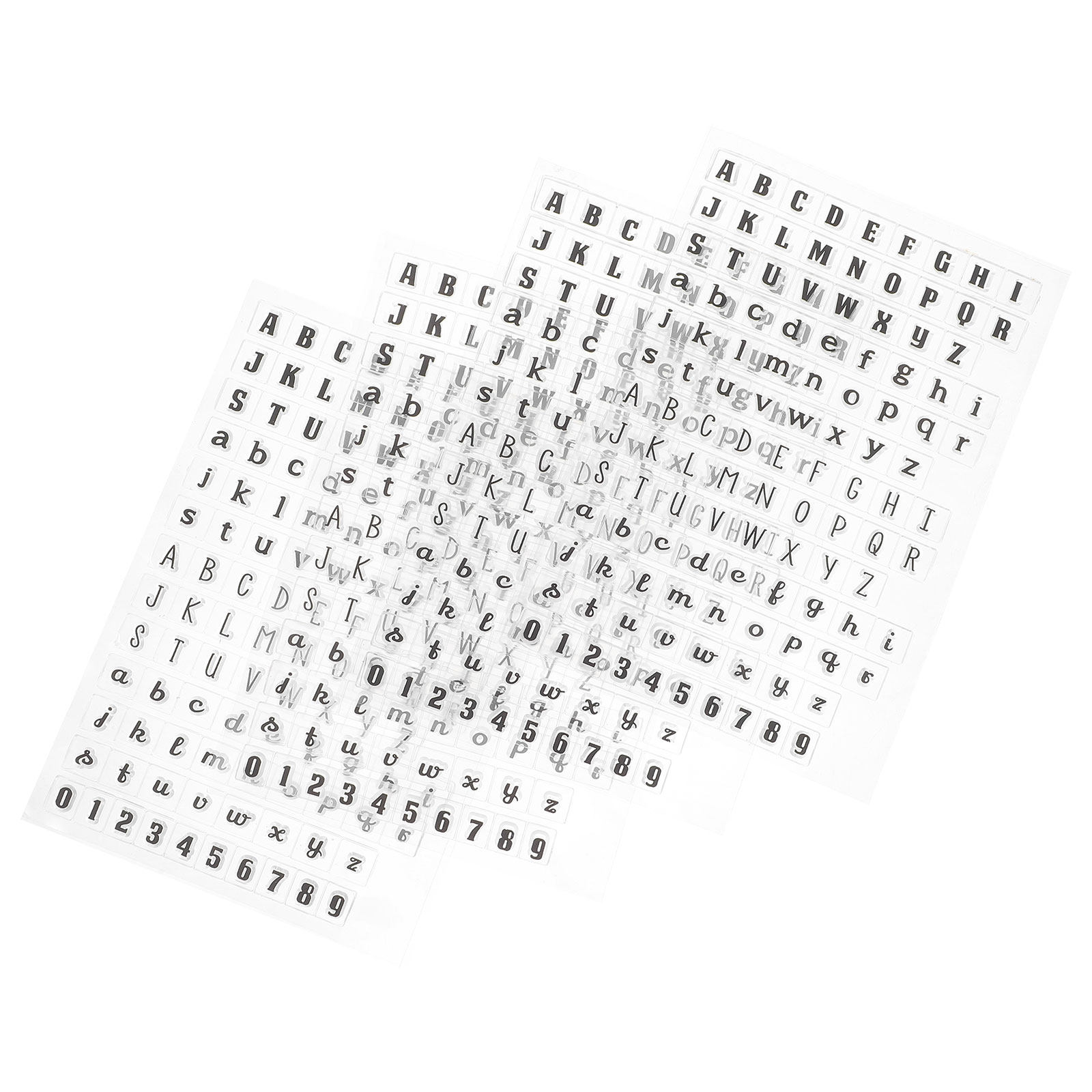 Clear Silicone Stamps For Card Making - 다이어리 꾸미기용 투명 스탬프 4개 세트,