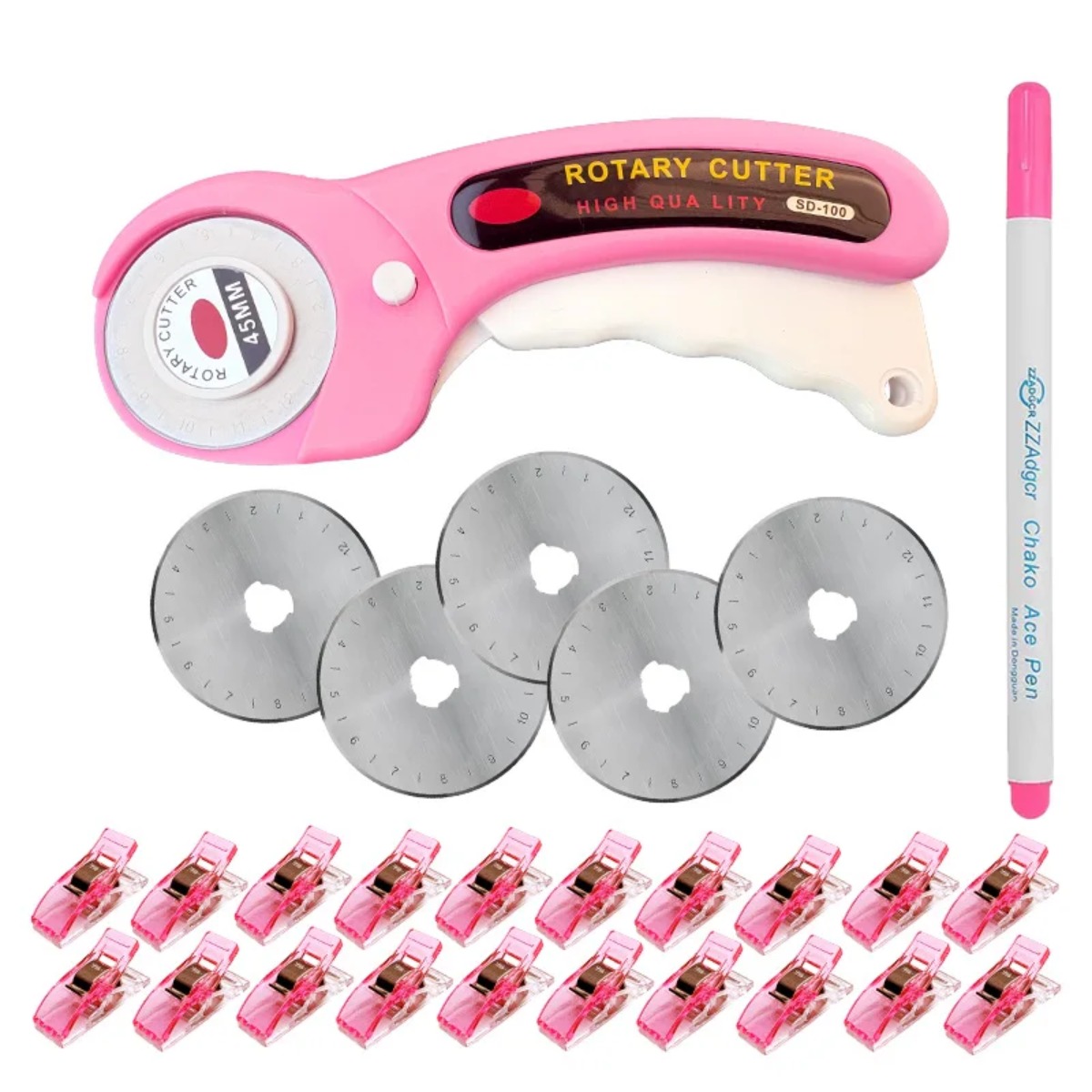 45mm 핑크 패치워크 로터리 커터 컬러 재봉 클립 - - Rotary Cutter For Fabric 45Mm 리뷰 및 가격