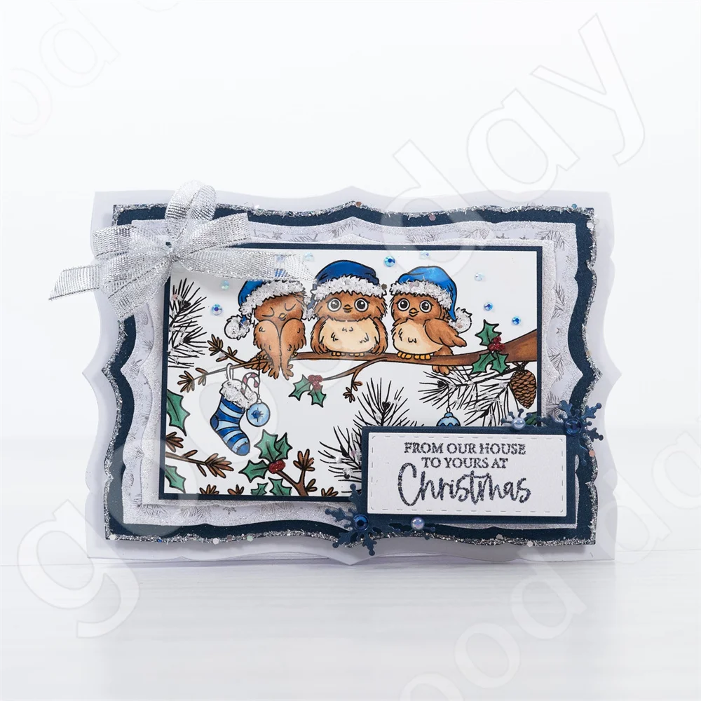 새로운 크리스마스 엘크 눈송이 화환 금속 커팅 다이 실 - Clear Silicone Stamps For Card Making 리뷰 및 가격
