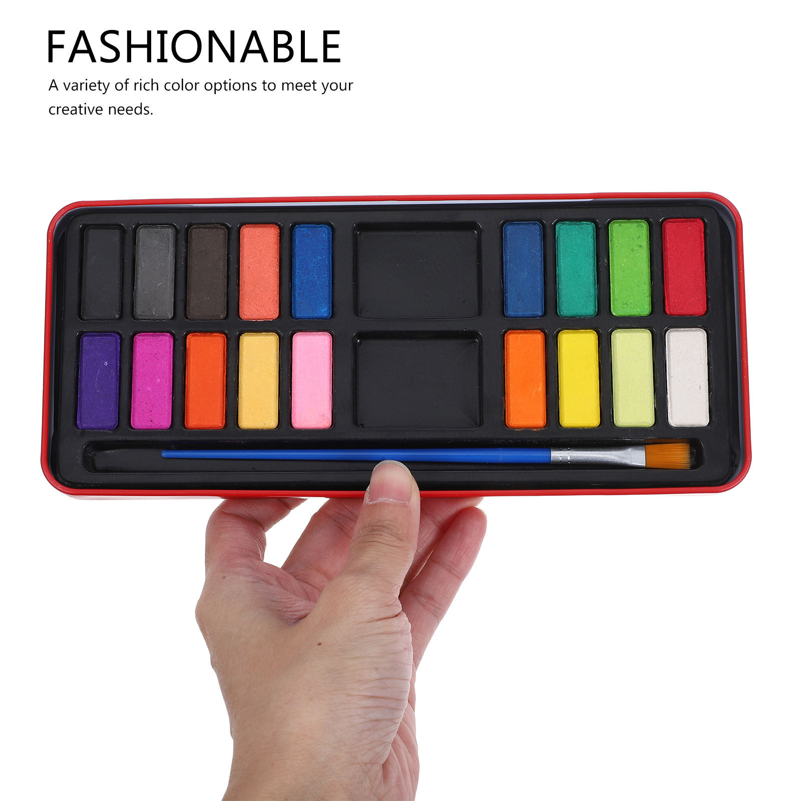 18가지 색상의 수채 물감 세트, 휴대용 여행용 키트로 - Watercolor Paint Set Solid Pigment 리뷰 및 가격