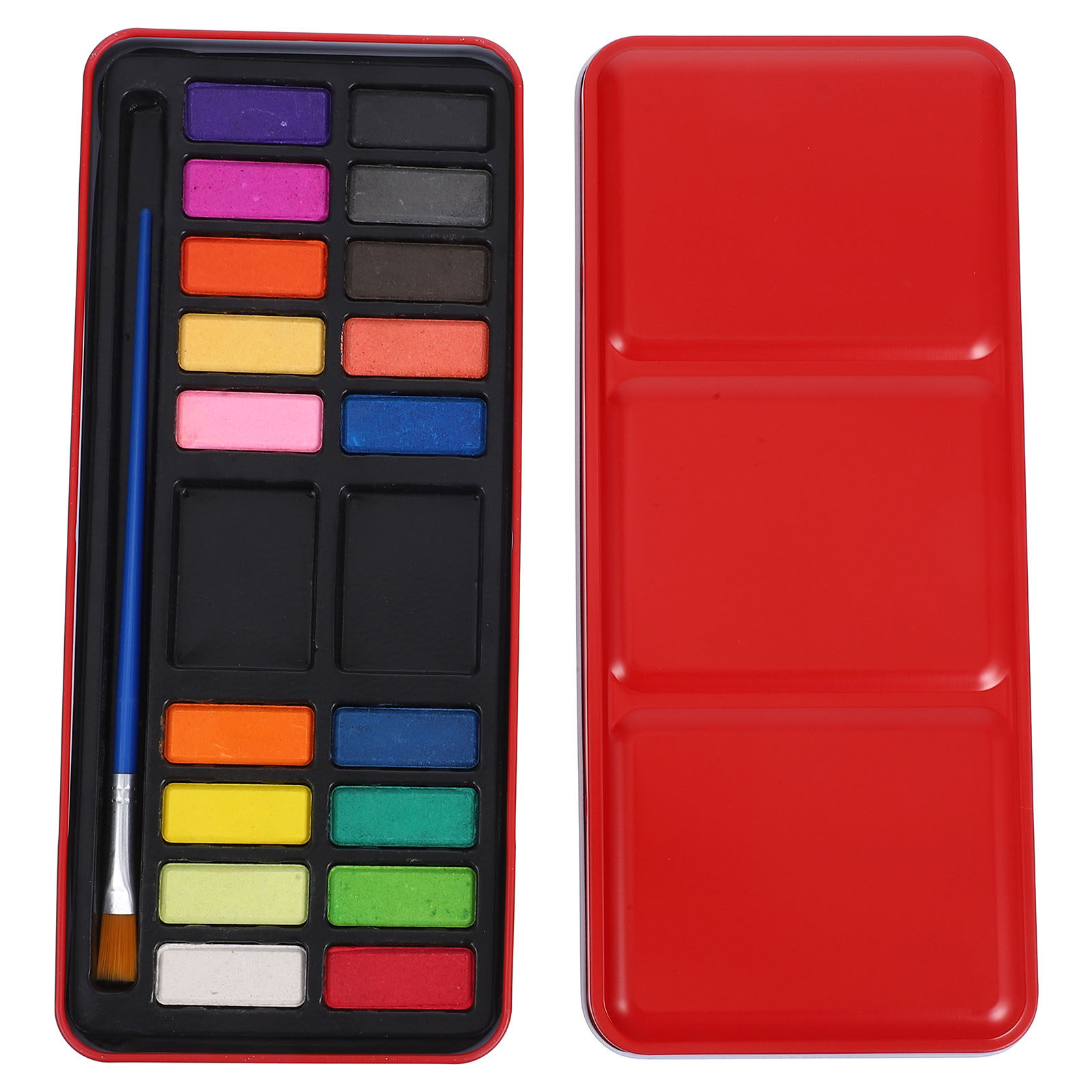 18가지 색상의 수채 물감 세트, 휴대용 여행용 키트로 - Watercolor Paint Set Solid Pigment 리뷰 및 가격