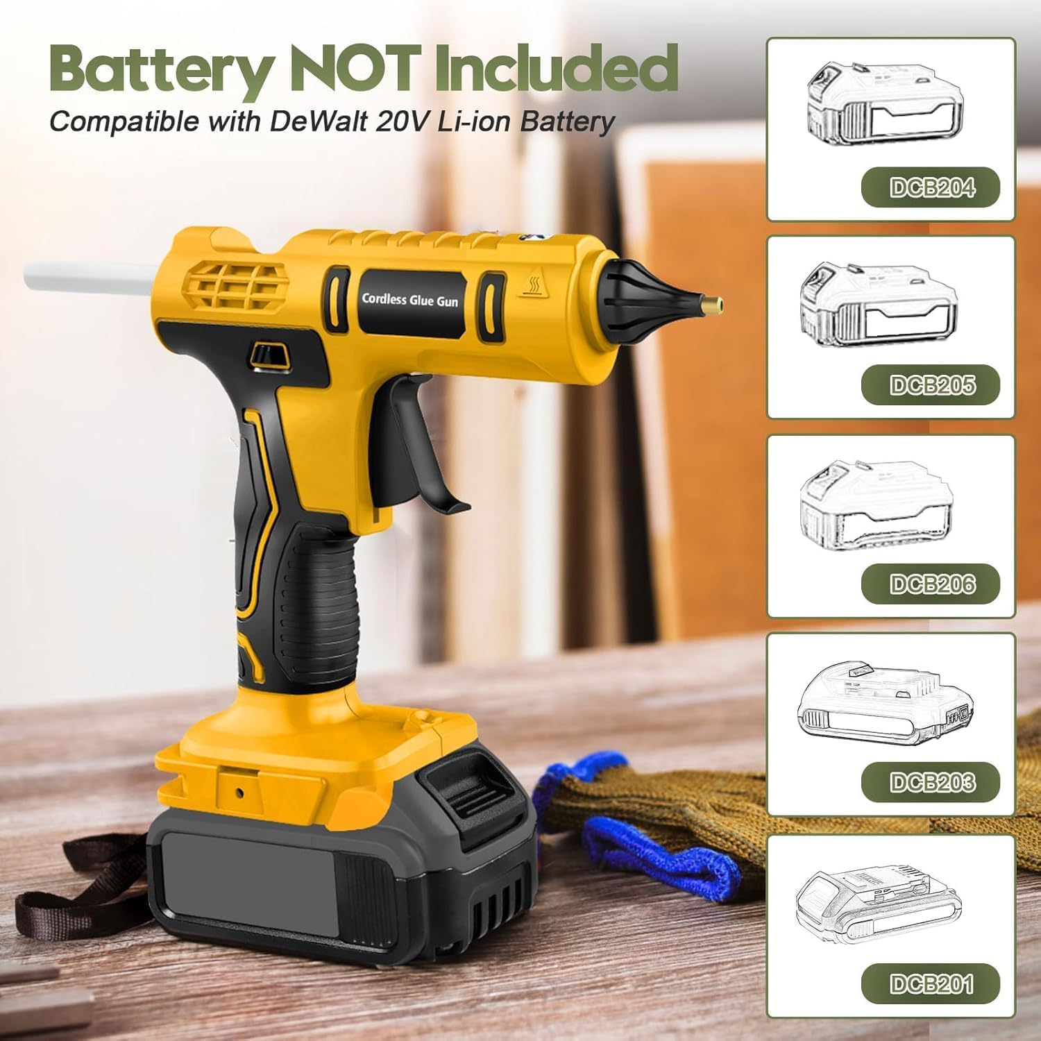 데월트 20V 배터리용 100W 무선 핫 글루 건 (배 - Hot Melt Glue Gun Cordless 리뷰 및 가격