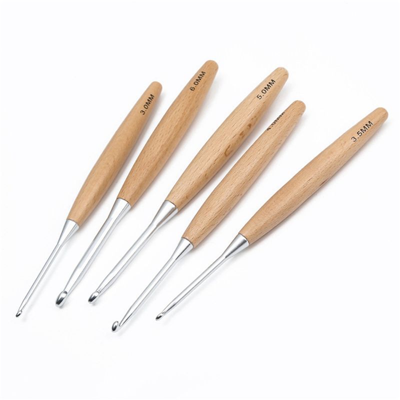 ABJI-40개 세트, 3.0mm~6.5mm 크기의 나 - Wooden Crochet Hooks Ergonomic Handle 리뷰 및 가격