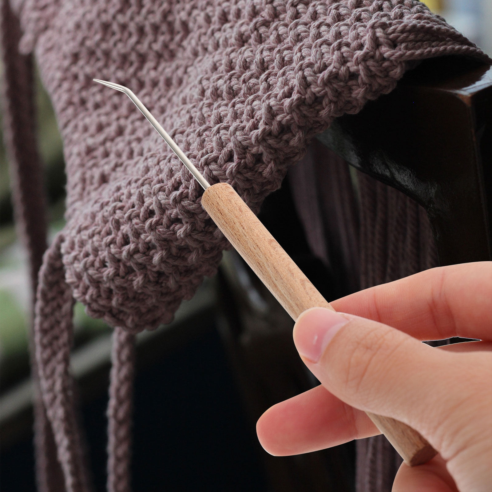 나무 손잡이가 달린 크로셰 바늘, 인체공학적 디자인으로 - Wooden Crochet Hooks Ergonomic Handle 리뷰 및 가격