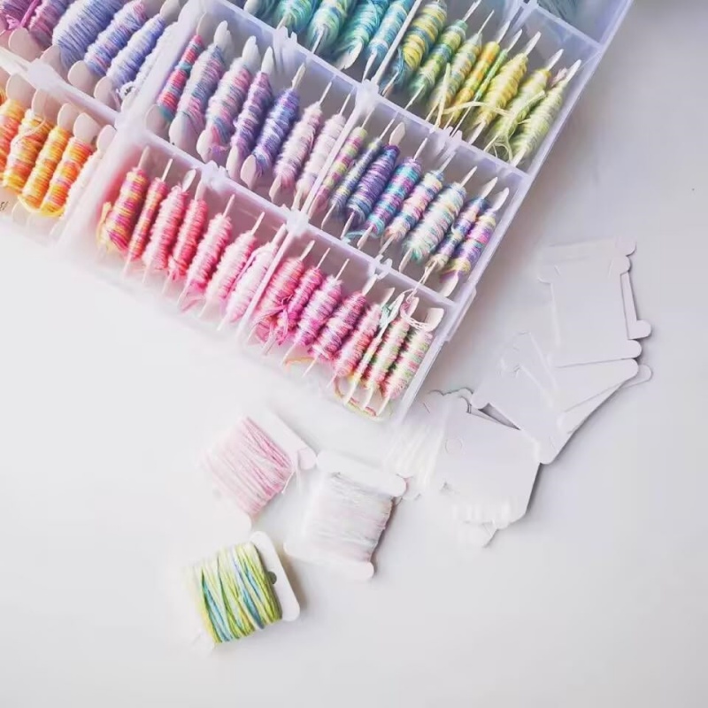 1세트 자수실 보빈, 공예용 실, 보관 및 정리용 홀더 - Cotton Embroidery Thread Skeins 리뷰 및 가격