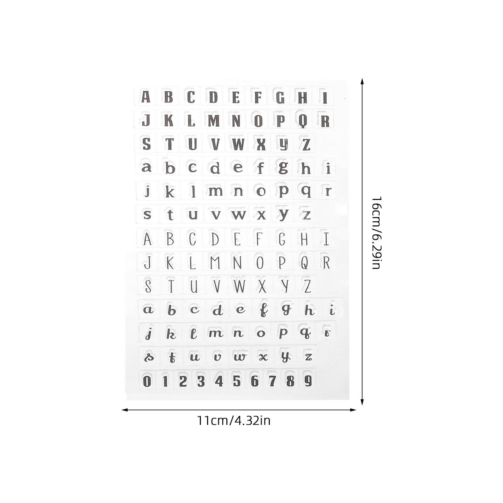 투명한 실리콘 재질의 알파벳 스탬프 4개 세트, 부드러 - Clear Silicone Stamps For Card Making 리뷰 및 가격