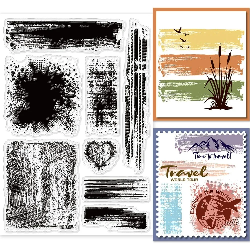 1pc 얼룩 배경 DIY Scrapbooking Bru - Clear Silicone Stamps For Card Making 리뷰 및 가격