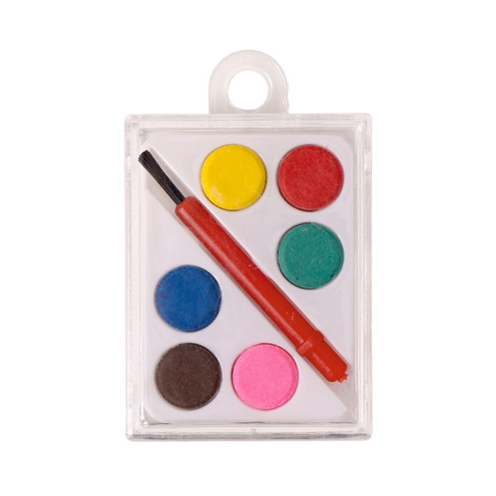 휴대용 페인트 브러시와 수채 물감 세트, 6가지 색상의 - Watercolor Paint Set Solid Pigment 리뷰 및 가격