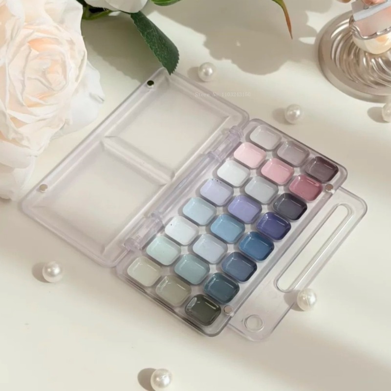 18/24색상, 전문가용, 반건조, 불투명, 고체 수채 - Watercolor Paint Set Solid Pigment 리뷰 및 가격