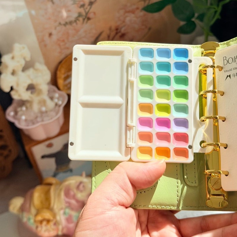 18/24색상, 전문가용, 반건조, 불투명, 고체 수채 - Watercolor Paint Set Solid Pigment 리뷰 및 가격