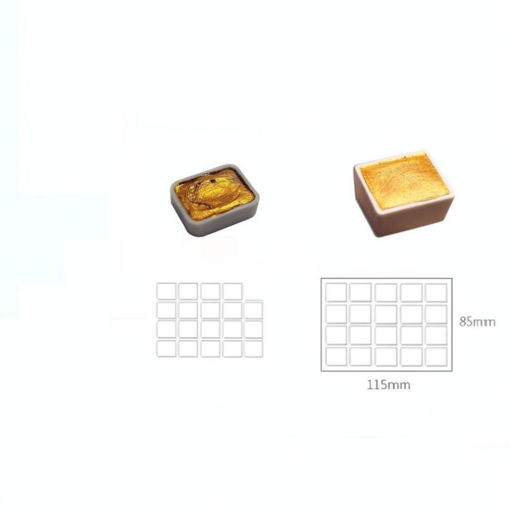 고농축 금속성 수채 물감 세트, 진주 광택 안료, 전통 - Watercolor Paint Set Solid Pigment 리뷰 및 가격