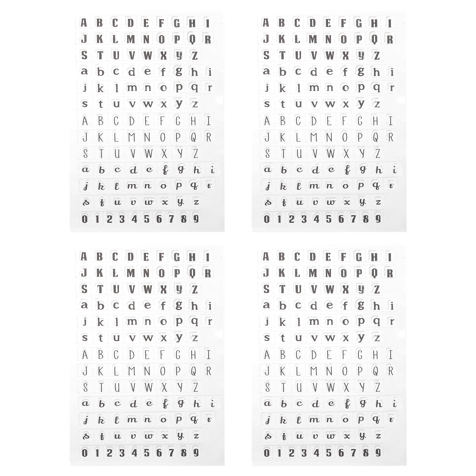 다이어리 꾸미기용 투명 스탬프 4개 세트, 개별 실리콘 - Clear Silicone Stamps For Card Making 리뷰 및 가격