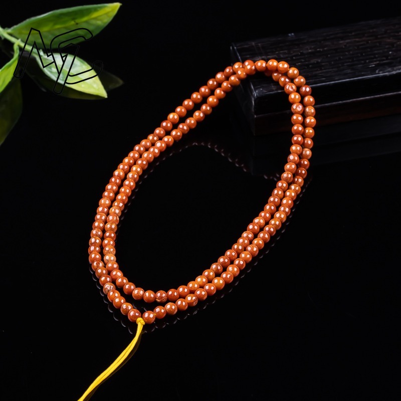 최상급 천연 붉은색 옥 비즈 체인, 4~5mm 크기의  - Beading 리뷰 및 가격