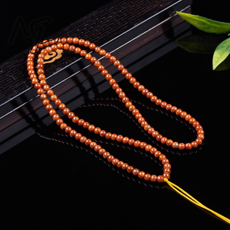최상급 천연 붉은색 옥 비즈 체인, 4~5mm 크기의  - Beading 리뷰 및 가격